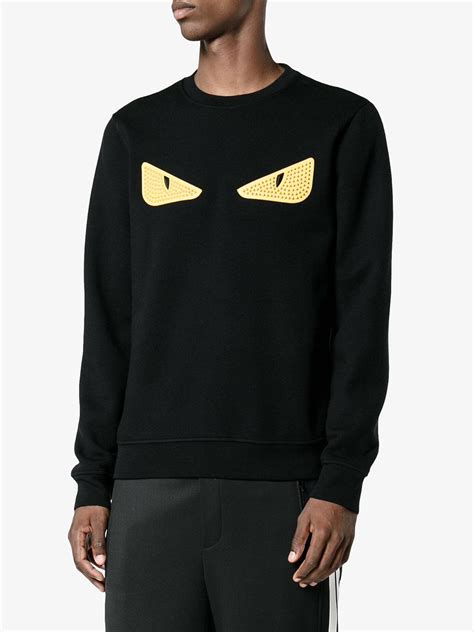 fendi jumper yellow eyes|fendi unisex sweater.